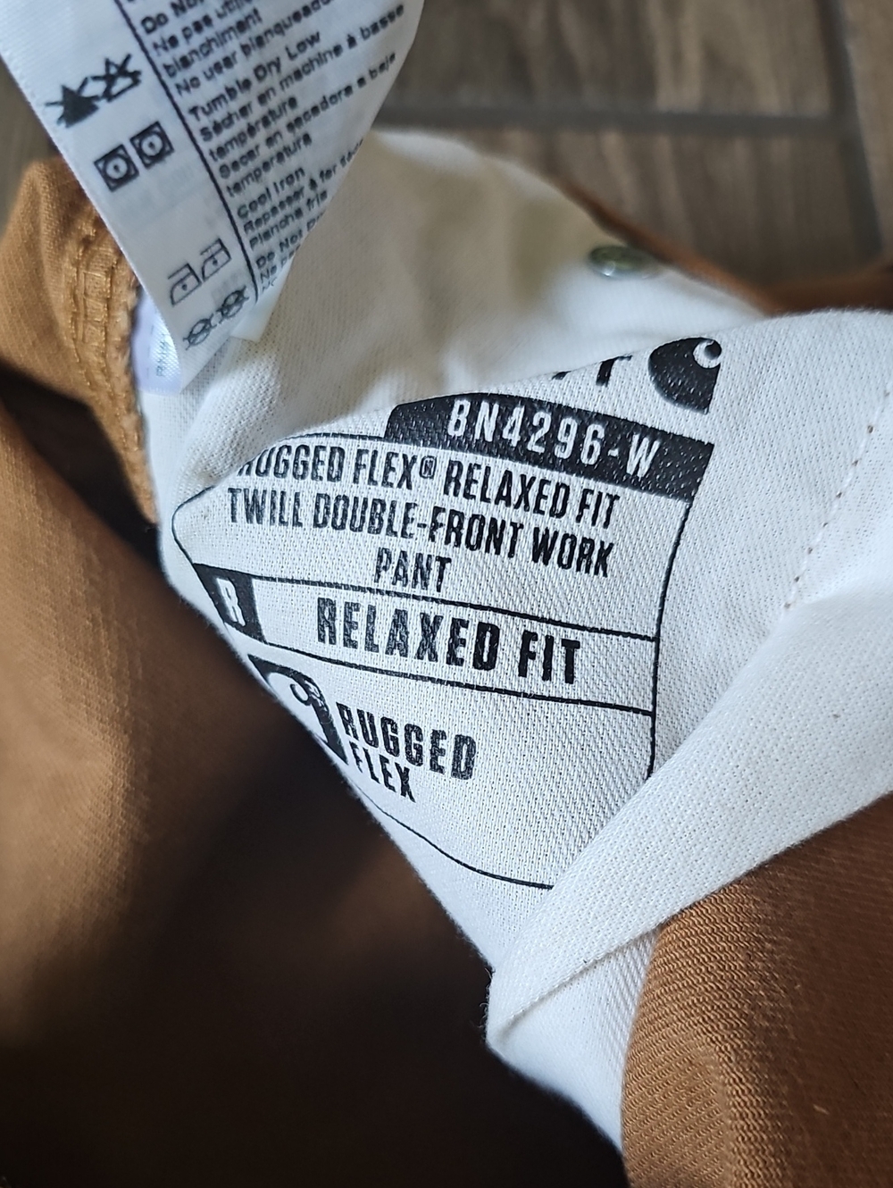 Carhartt Womens Tan Canvas Utility Cargo Pants - Picture 7 of 7